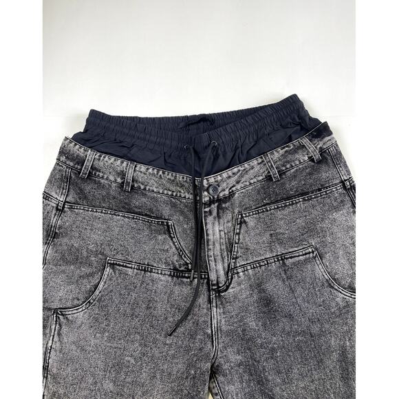 BLACKTAILOR W4 Denim Cargo Noise Jeans Size36 Black Double Waist Design - Picture 8 of 16